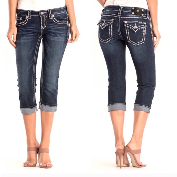Miss Me Denim - Miss Me Cuffed Capri